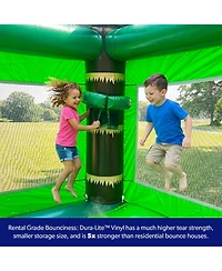 HeroKiddo T-Rex Adventure Xl Inflatable Bounce House Combo