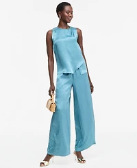 I.n.c. International Concepts Women's Sleeveless Satin Blouse, Macy's Exclusive