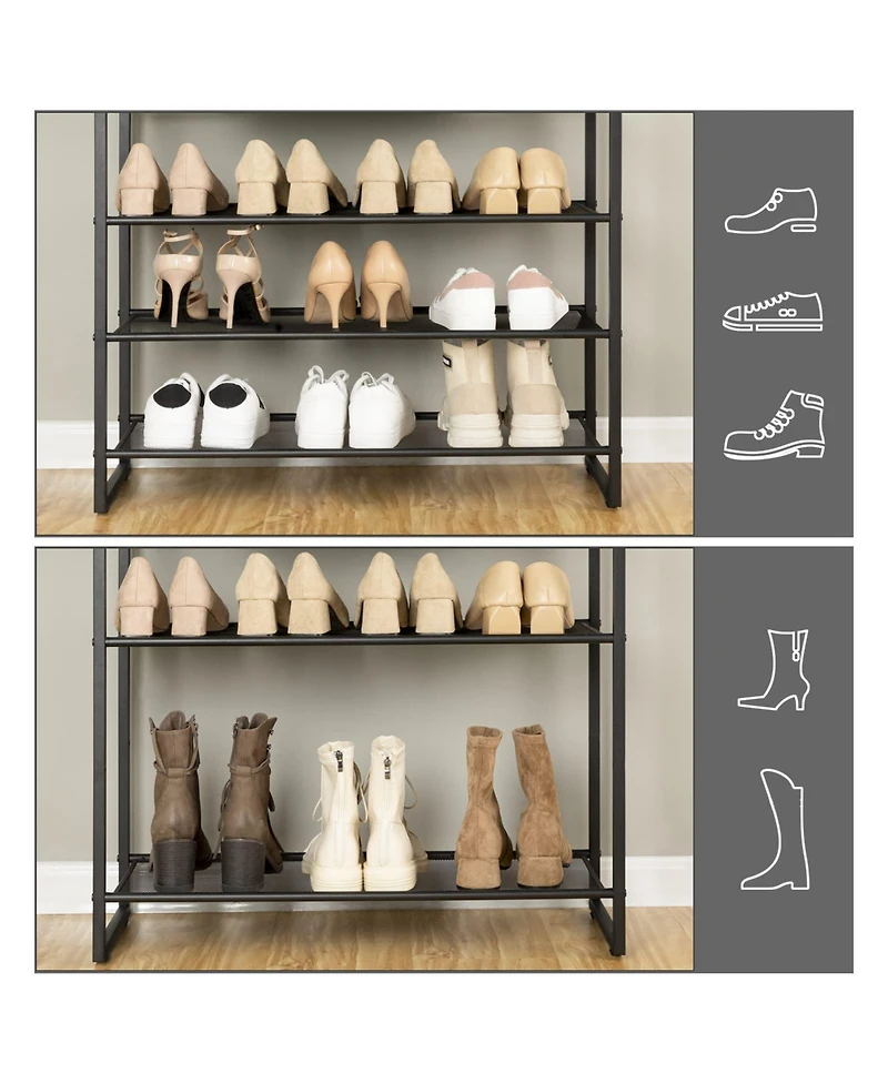 Slickblue 10-Tier Shoe Rack 29.5" Long for 36-40 Pairs Shoes