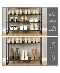 Slickblue 10-Tier Shoe Rack 29.5" Long for 36-40 Pairs Shoes