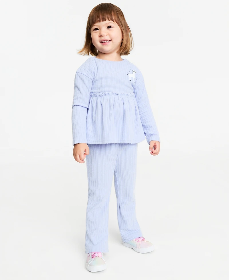 Epic Threads Toddler Girls' 12M-5T Brushed Rib Top & Pants, 2-Piece Set, Macy's Exclusive