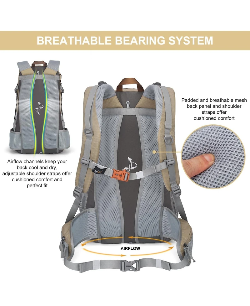 Mountaintop 40 Liter Hiking Backpack Lightweight Travel Backpack for Men Women Outdoor Backpacking Camping