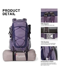 Mountaintop 40 Liter Hiking Backpack Lightweight Travel for Men Women Outdoor Backpacking Camping
