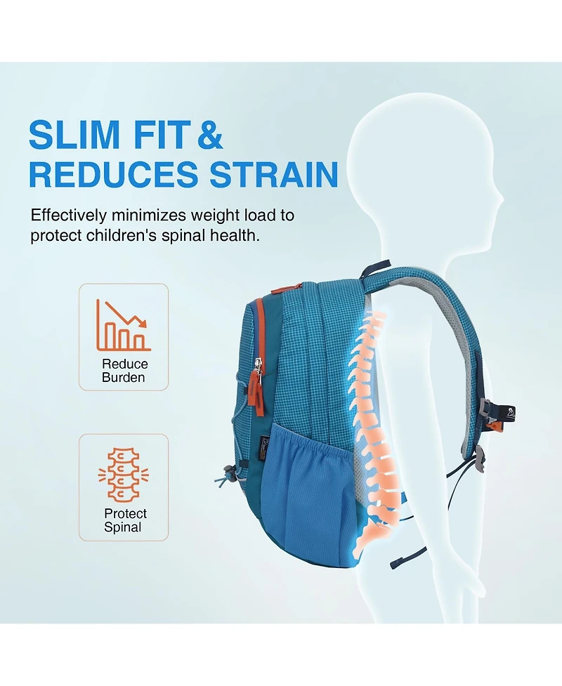 Mountaintop 15 liter Kids Backpack for 5 to 7 Year Olds Lightweight Kindergarten Hiking Backpack for Boys Girls
