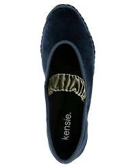 Kensie Women's Fiona Velvet Mary Jane