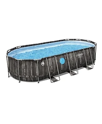Coleman Power Steel Swim Vista 20' x 48" Round Above Ground Swimming Pool Set
