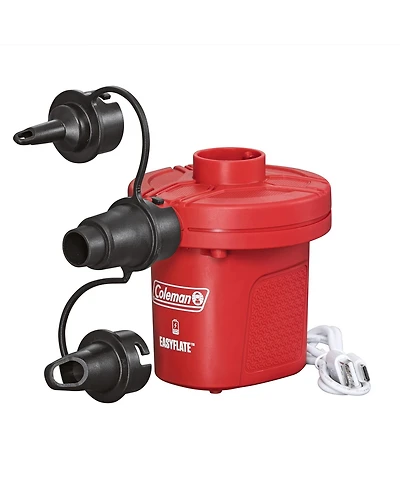 Coleman EasyFlate Rechargeable Electric Air Pump, Inflator with 3 Adapters