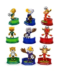 Fifa 2026 World Cup Mascot Figurine Set of 3 Collectible Toys Maple, Zayu and Clutch 6cm