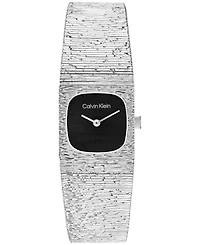 Calvin Klein Women's Sophisticated Square Silver-Tone Stainless Steel Mesh Bracelet Watch 20mm