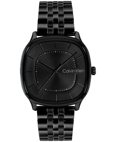 Calvin Klein Men's Ck Shape Black Ip Stainless Steel Bracelet Watch 37mm