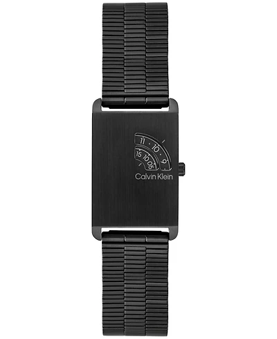 Calvin Klein Men's Dapper Black Ip Stainless Steel Mesh Bracelet Watch 24mm