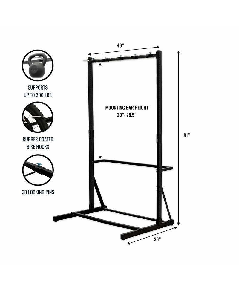 StoreYour Freestanding G-Bike | Holds 5 Bikes