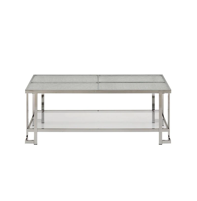 iNSPIRE Q Coffee Table With Textured Glass Top