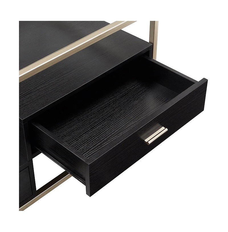 iNSPIRE Q 2-Drawer Coffee Table With Tempered Glass Top