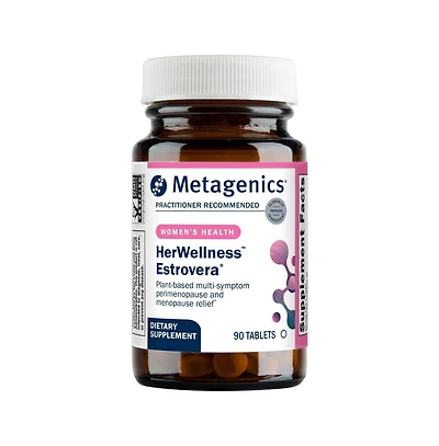 Metagenics HerWellness Estrovera - Hormone-Free Plant-Based Supplement - Supports Menopause and Perimenopause Relief - Hot Flashes, Night