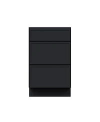 Boyel Living 21 Inch Width 3-Drawers Base Cabinets, Ready to Assemble Kitchen Cabinet with Solid Wood Frame, Soft-Close Slides and Hinges