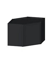 Boyel Living 18 Inch Height Short Corner Wall Cabinets, Ready to Assemble Kitchen Cabinet with Solid Wood Frame, Soft-Close Slides and Hinge