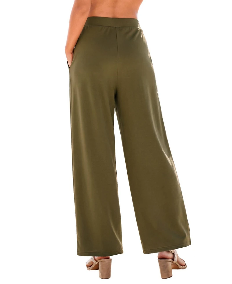 Cupshe Women's Wide Leg Pull-On Long Pants