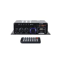 Artudatech 2 Channel 400W Bluetooth HiFi Amplifier with Usb/Sd/Fm & Remote Control