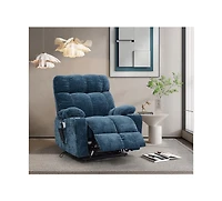 Clihome Dual Motor Power Lift Recliner Chair for Elderly Infinite Position Lay Flat 180degree(s) Recliner with Heat Massage