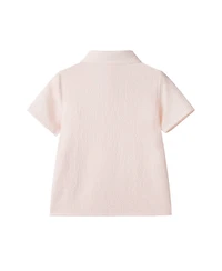 Andy & Evan Toddler Boys 2T-6 Coral Breeze Puckered Button down and Shorts Set