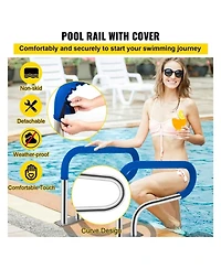 Sugift in Swimming Pool Handrail 304 Stainless Steel Stair Rail