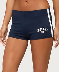 Edikted Women's England Girl Micro Shorts