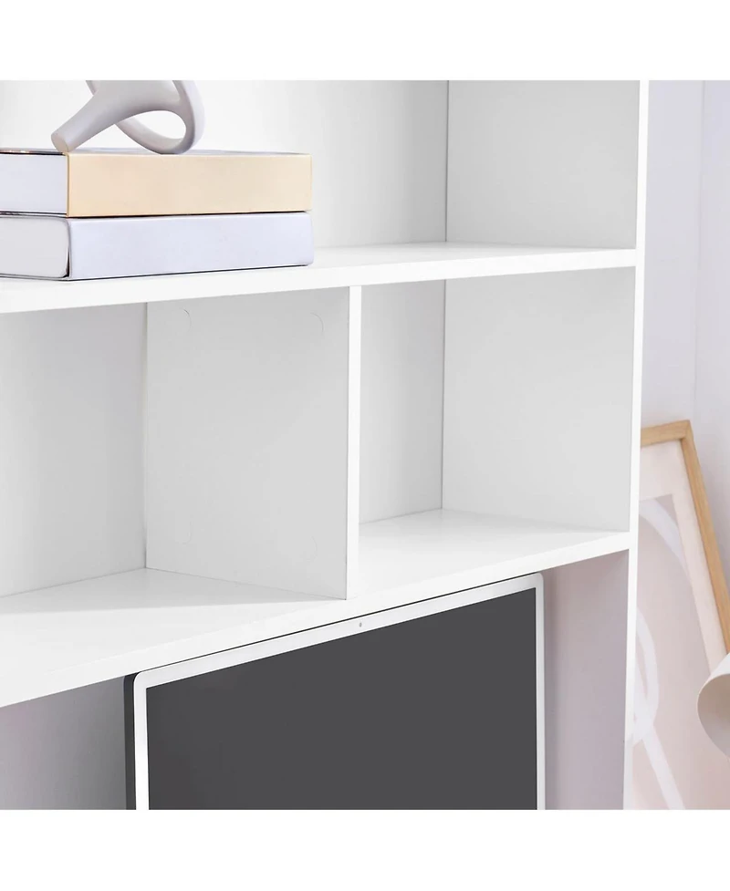 DormCo Yak About It Double Shelf Desk Bookshelf Hutch