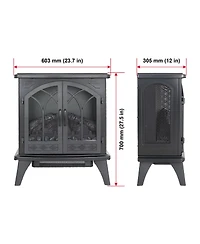 Clihome 24 inch Electric Stove, Electric Fireplace with Remote Control