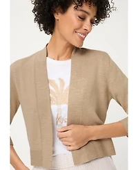 Olsen Women's Openfront Cropped Cardigan