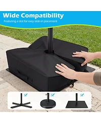 Sugift 90 Lbs Sand-Fillable Umbrella Base Weight