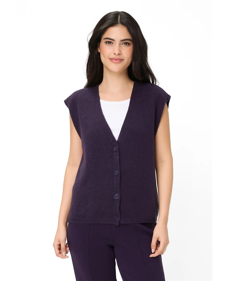 Olsen Women's Cropped Sweater Vest
