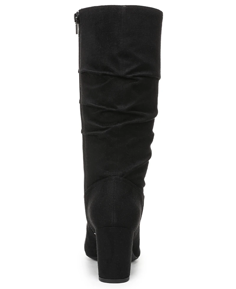 LifeStride Women's Renee Wide Calf Zipper Tall Boots