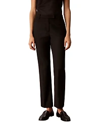 Calvin Klein Petite Straight-Leg Mid-Rise Ankle Pants