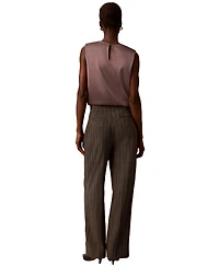 Calvin Klein Petite High-Rise Wide-Leg Trousers