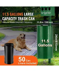 Vevor Dog Waste Station with 600 Poop Bags Commercial Park Pet