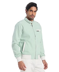 Members Only Men's Seersucker Iconic Racer Jacket