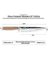Shun Stainless Steel Premier Blonde 6.5" Utility Knife