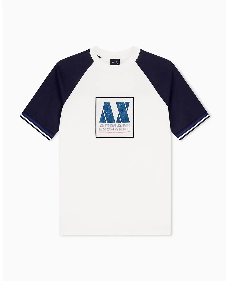 A|X Armani Exchange Men's Color Block Box Logo T-Shirt