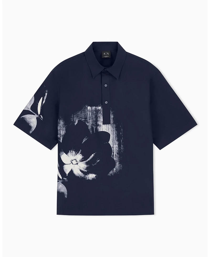 A|X Armani Exchange Men's Exposed Flower Shirt