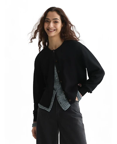 Scotch & Soda Women's and Compact Relaxed-Fit Cardigan