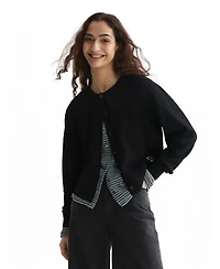 Scotch & Soda Women's and Compact Relaxed-Fit Cardigan