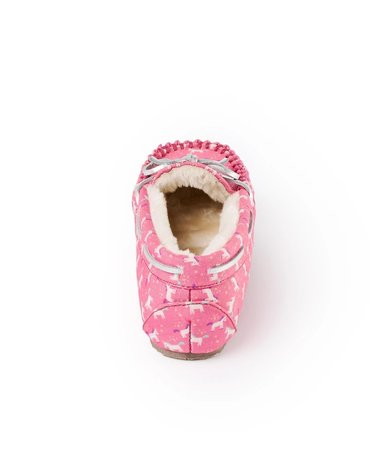 Minnetonka Kids' Unicorn Moccasin Slippers
