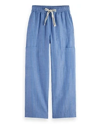 Scotch & Soda Women's Noa High-Rise Wide-Leg Pull On Cargo Pant