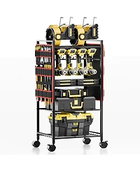 Xdovet Tool Organizer Cart Rolling Storage Rack Garage Workshop Holder