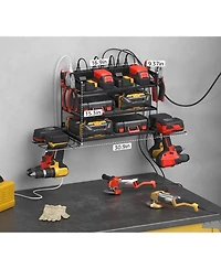 Xdovet Three-tier wall-mounted tool storage rack