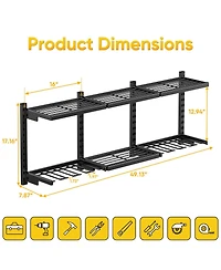 Xdovet Power Tool Organizer Wall Mount Heavy Duty Drill Holder Garage Storage Rack