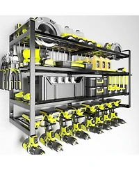 Xdovet Power Tool Organizer Wall Mount Metal Rack Drill Plier Hammer Holder