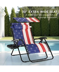 Aofar Zero Gravity Recliner Lounge Chair with Shade Tray