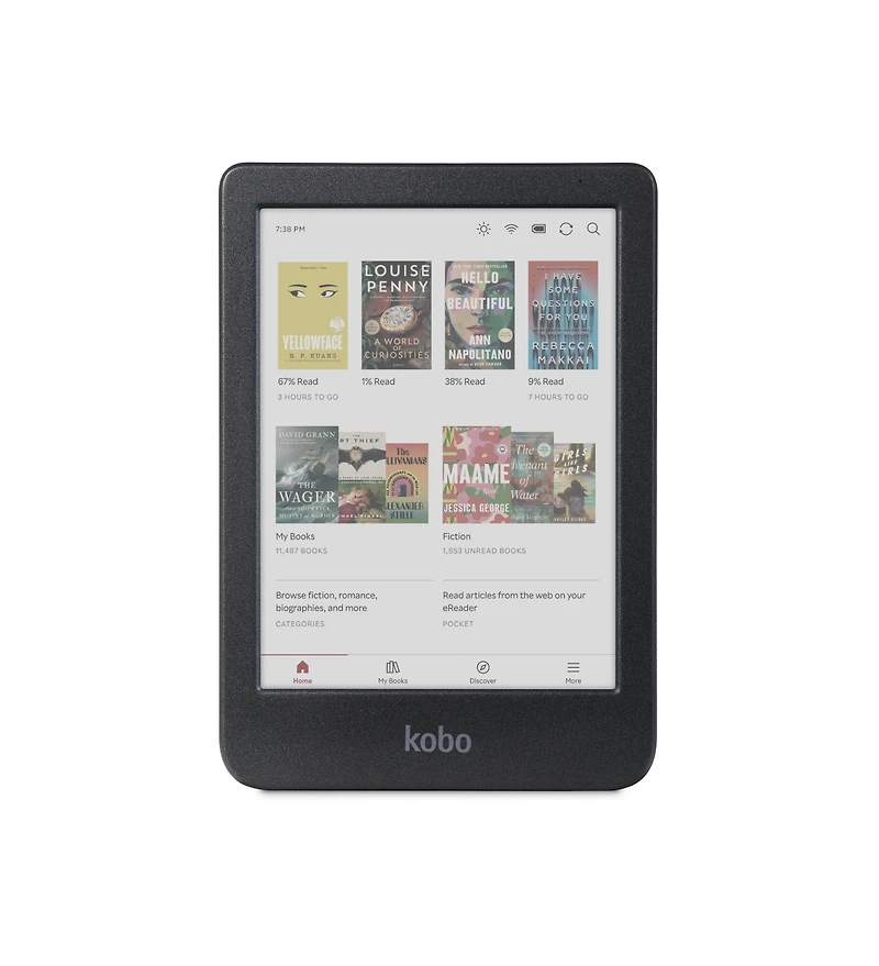 Kobo Clara Colour eReader with Misty SleepCover Case and Ac Bundle